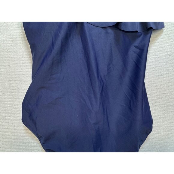 Hilor One-Shoulder One Piece Swimsuit Womens 14 Navy Tummy Control Beach Padded - Picture 9 of 10